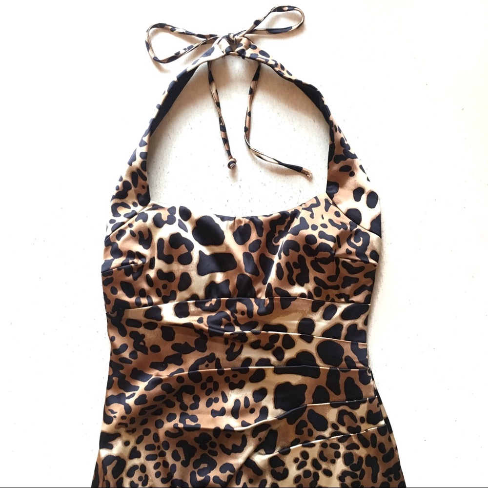 Caché Animal Print Dress